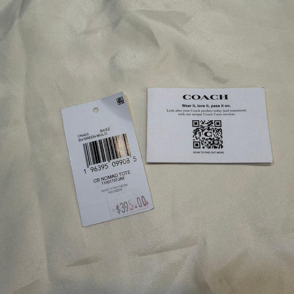 Coach Nomad Tote in Green Multi North Tote Colorblock - Picture 11 of 11